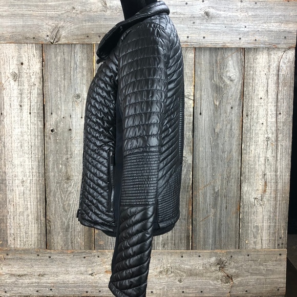 Kenneth Cole Black Puffer Jacket Medium - Picture 6 of 8
